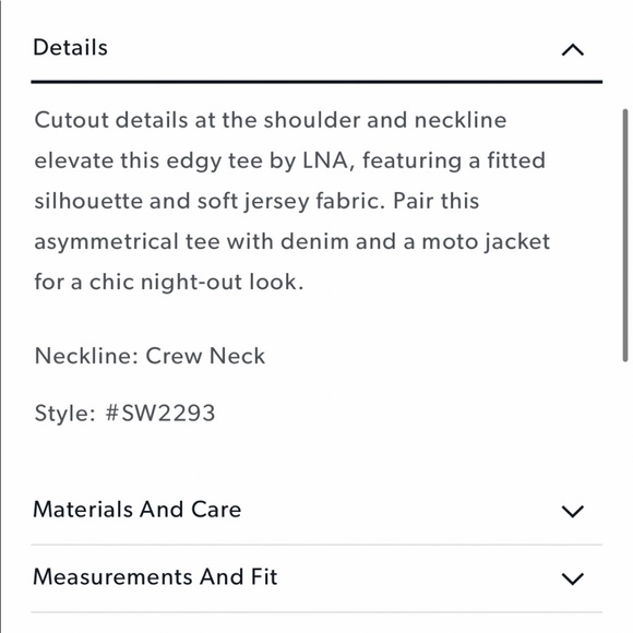 lna rhode cut out tee - Picture 6 of 7